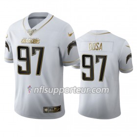 Maillot Homme Los Angeles Chargers Joey Bosa 97 Nike Blanc Golden Edition 100th